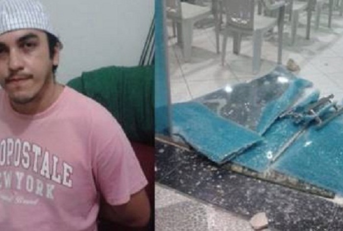 Com raiva de Deus, homem quebra porta de igreja a pedradas no Rio Grande do Norte