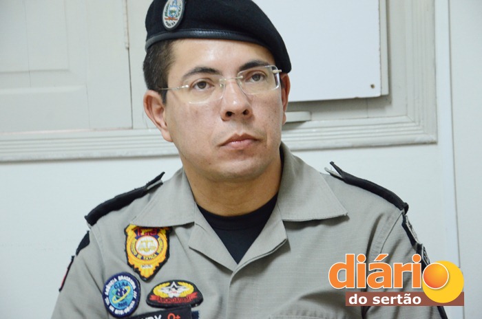 Major Jurandy Pereira, comandante do 14° BPM (foto: Charley Garrido)